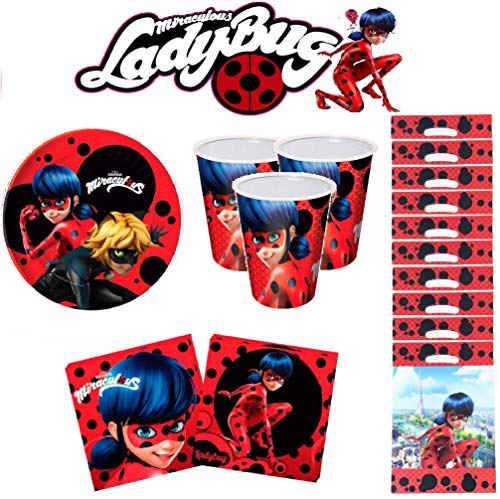 Ladybug Miraculous kit Anniversaire 10 Personnes