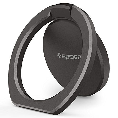Spigen Style Ring 360 Cell Phone Ring/Phone Grip/Stand/Holder for All Phones and Tablets Compatible with Magnetic Car Mount - Gun Metal