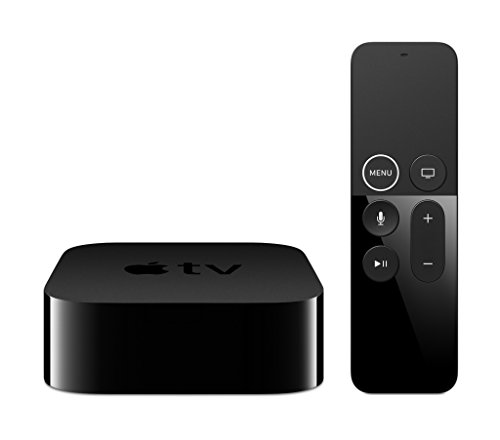 Book Cover Apple TV 4K HD 32GB Streaming Media Player HDMI with Dolby Digital and Voice search by Asking the Siri Remote, Black, MQD22LL/A-32G (Renewed)