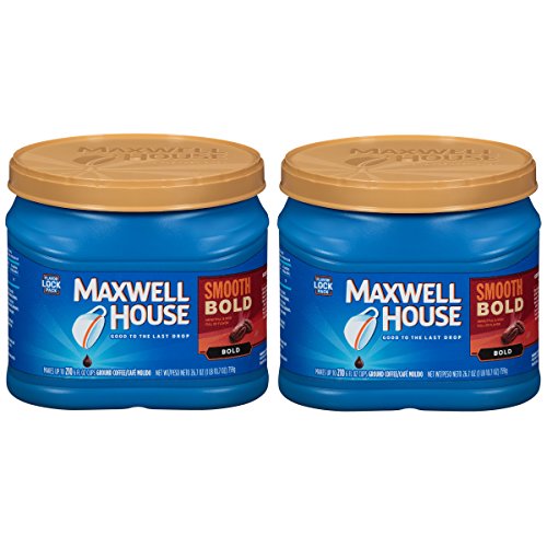 Maxwell House Smooth Bold Ground Coffee (26.7 oz Canisters, Pack of 2)