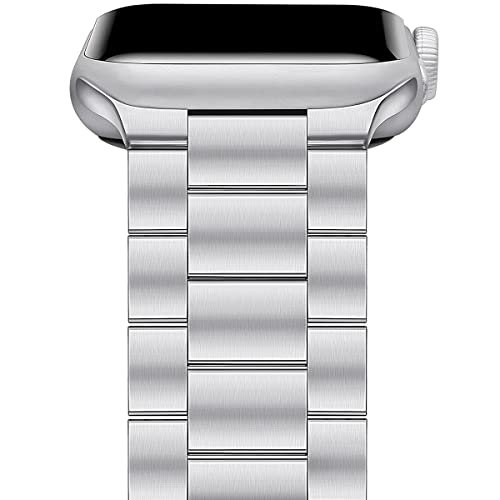 FOR Apple Watch Band 38mm 40mm 41mm, Upgraded version Solid Stainless Steel Metal Apple Watch Strap Business Replacement iWatch Strap for Apple Watch Series 1/2/3/4/5/6/7 Sport and Edition