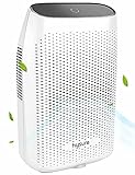 Hysure Electric Dehumidifier Dehumidifier Home 2000ml(68fl. oz) Water Tank Compact Portable Dehumidifier Bedroom Damp Air Mold Moisture Kitchen Bedroom Basement Caravan Office
