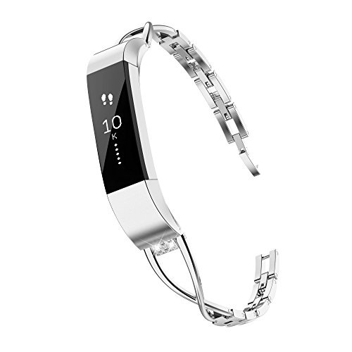 TOYOUTHS Compatible Fitbit Alta Bands and Fitbit Alta HR Bands, Rhinestone Replacement Bands Accessories Straps Wrist Bands for Women