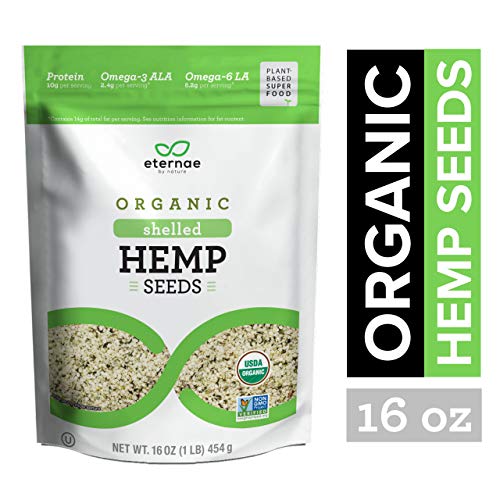Eternae By Nature Organic Shelled Hemp Seeds, 16 Oz