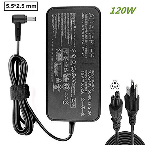 Book Cover 19V 6.32A 120W Laptop Adapter A15-120P1A PA-1121-28 AC Power Charger for Asus FX504 UX510UW N56J N56VM N56VZ N750 Laptop