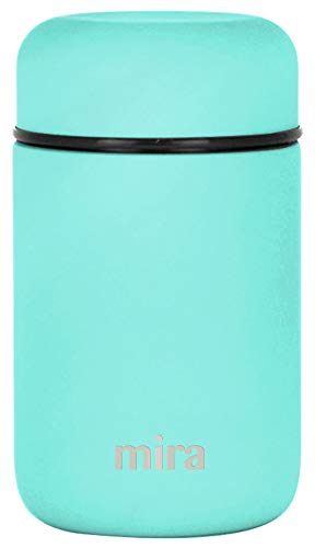 MIRA Lunch, Food Jar - Vacuum Insulated Stainless Steel Lunch Thermos - 13.5 oz - Teal