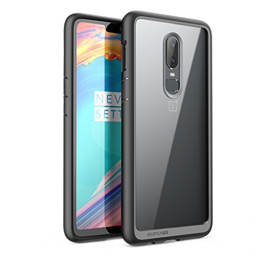 SUPCASE Unicorn Beetle Style Series Premium Hybrid Protective Clear Case for OnePlus 6 (2018 Release), Black
