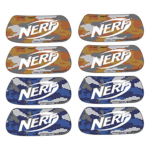Nerf Eyeblack Stickers | Orang & Blue | 8 Pairs