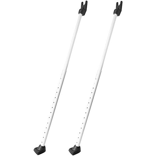 Securityman 2 in 1 Door Security Bar & Sliding Door Security Bar (2 Pack) - Constructed of High-Grade Iron (350lbs of Force) - Great for Home & Apartment Security - Adjustable Patio Door Lock
