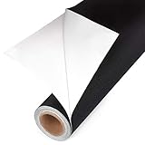 Total Blackout Window Film: 100% Light Blocking Film with Heat Resistant White Side - Room Darkening, Static Cling Film for Privacy & Day Sleep - No Residue, Stops UV, Easy Removal (17.5 x 80 in.)