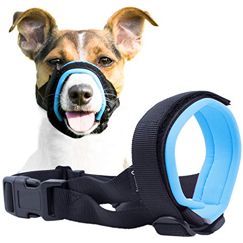 EYOBE Soft dog muzzle guard-prevents unnecessary chewing of bites Safe and comfortable-Soft neoprene cushion