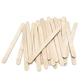 200 Pcs Craft Sticks Ice Cream Sticks Natural Wood Popsicle Craft Sticks 4-1/2" Length Treat Sticks Ice Pop Sticks for DIY Crafts