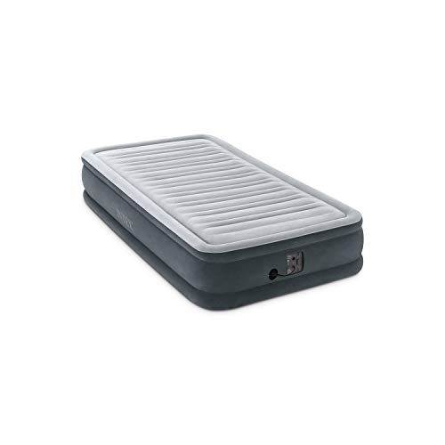 Book Cover Intex Comfort Plush Mid Rise Dura-Beam Airbed with Internal Electric Pump, Bed Height 13