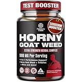 Natures Craft Horny Goat Weed for Men - Extra Strength Male Supplement with Black Maca Root, Tongkat Ali, Saw Palmetto & Panax Ginseng Extract for Stamina & Energy - 90 Count