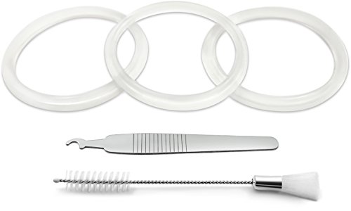 Hydro Flask-Compatible Wide Mouth Straw Lid Replacement Gasket/Rubber Seal Kit - 3-Pack - BPA/Phthalate/Latex Free