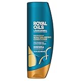 Head & Shoulders Anti-Dandruff Scalp Care with Coconut Oil, Royal Oils Moisture Renewal Conditioner, 1% Pyrithione Zinc, for Natural and Curly Hair, 13.5 fl oz