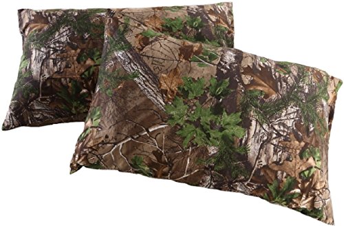 Book Cover Realtree Pillow Case Xtra Green Camo Design, 30 x 20 Inches Standard Size Camouflage Pillow Case, Double Sided Print, Polyester Microfiber, 2-Pack