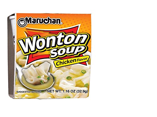 Maruchan Wonton Soup Chicken Flavor, 1.6 Pound (Pack of 12)