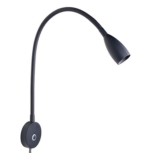 acegoo Dimmable Reading Light Gooseneck LED Task Light Minimalist Directional Light Light Headboard / Wall Surface Mount Matte Black