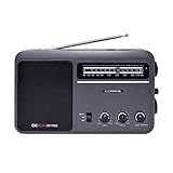 C. Crane CCRadio - EP PRO AM FM Battery Operated Portable Analog Radio with DSP