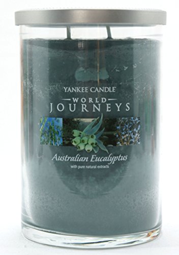 Édition limitée Rare Officiel Yankee Candle Monde Voyages Australien d'eucalyptus Jarre Grande Twin Mèche Gobelet 566 G