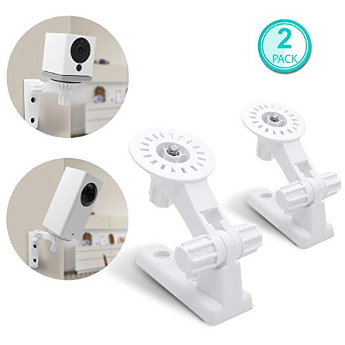 Wyze Cam Pan Wall Mount - ALLICAVER Security Mount Bracket for Wyze Cam Pan and Wyze Cam, Special Design for Both Wyze Labs 1080p HD Home Camera (White)