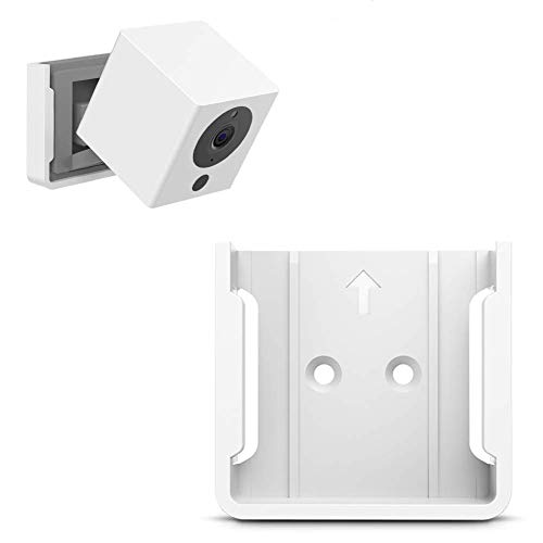 Book Cover HOLACA Quick Indoor Wall Mount Bracket Compatible with Wyze Cam 1080p HD Camera Wyze Cam V2 and iSmart Alarm Spot Camera (1 Pack, White)