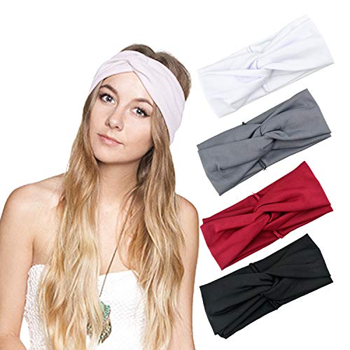 DRESHOW 1950's Vintage Modern Style Elastic Women Turban Headbands Twisted Cute Hair Band Accessories