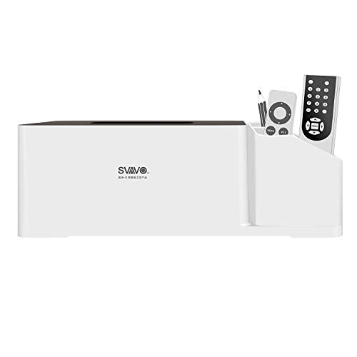 SVAVO Plastic Napkin Dispenser Tissue Box with Storage Box for Bathroom, Kitchen and Office Room …