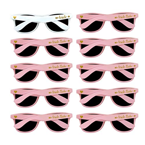 Bridal Shower Favors Bachelorette Party Supplies 10pcs Pink Weddings Sunglasses