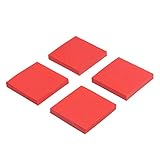 Eagle Sticky Notes, 3”x 3”, Color Self-Stick Note Pads, 4 Pads, Adhesive Note Pads for Office, School and Home Use, 100 Sheets/Pad(Red)