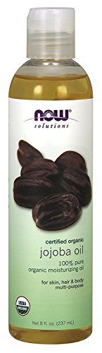 NOW Solutions Certified Organic Jojoba Oil, 8-Ounce