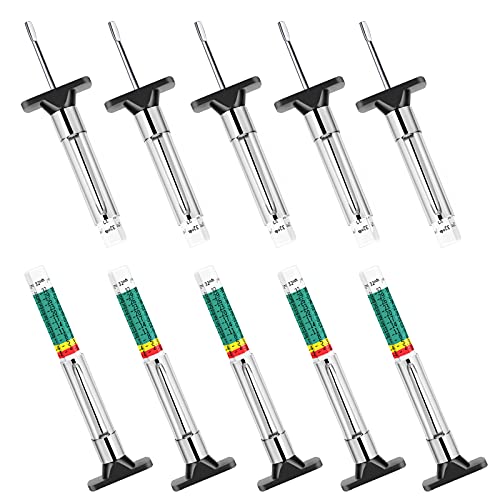 Godeson 88702 Smart Color Coded Tire Tread Depth Gauge (10 Pack)