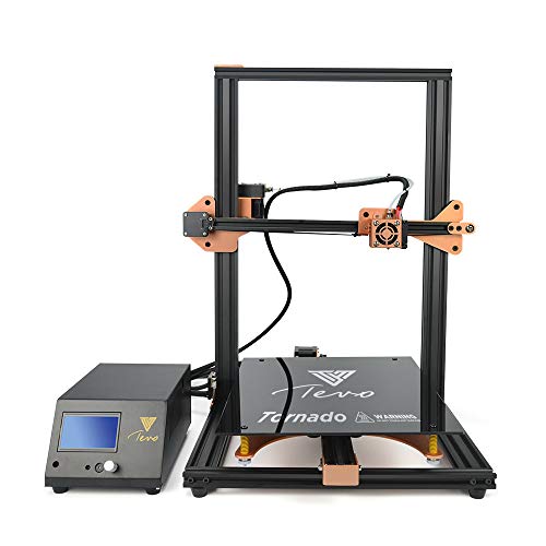 TEVO Tornado 3D Printer, 2018 Newest Model 95% Assembled with Full Aluminum Frame Larger Printing Size Upgraded Nozzle & Heatbed for PLA, ABS, TPU, Copper, Wood, and Flexible Filaments, 300x300x400mm