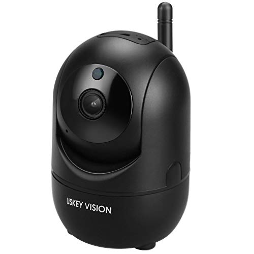 USKEYVISION WiFi Security Camera Home Pan/Tilt/Zoom Camera Cloud Storage Auto Cruise 1080P HD Wireless Indoor Dome Camera Motion Tracker Auto-Tracking 2-Way Audio Night Vision APP Remote Control