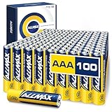 Allmax AAA Maximum Power Alkaline Batteries (100 Count Bulk Pack) – Ultra Long-Lasting Triple A Battery, 10-Year Shelf Life, Leak-Proof, Device Compatible – Powered by EnergyCircle Technology(1.5V)