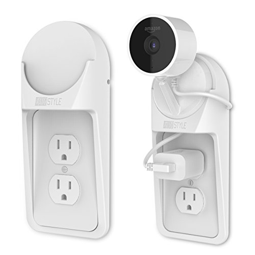 AhaStyle Amazon Cloud Cam AC Outlet Mount,360 Degree Swivel AC Outlet Wall Plug Mount Stand Holder Bracket for Amazon Cloud Cam (Hardware Included)