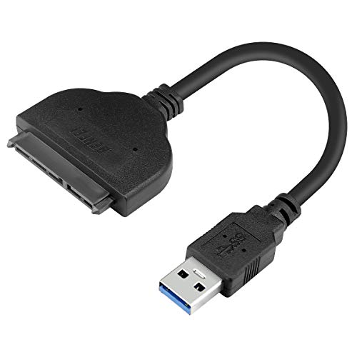 Book Cover SATA to USB Cable, Benfei USB 3.0 to SATA III Hard Driver Adapter w/UASP Compatible for 2.5 inch HDD and SSD