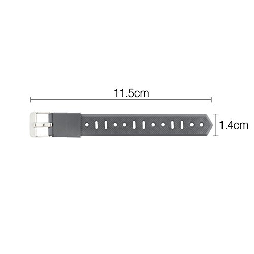 Baaletc Extender Band for Fitbit Flex/2 & Fitbit Alta Fitness Tracker Wristbands - Designed for Larger Size Wrists or Ankle Wear, 14mm (Width) x 115mm (Length), Black