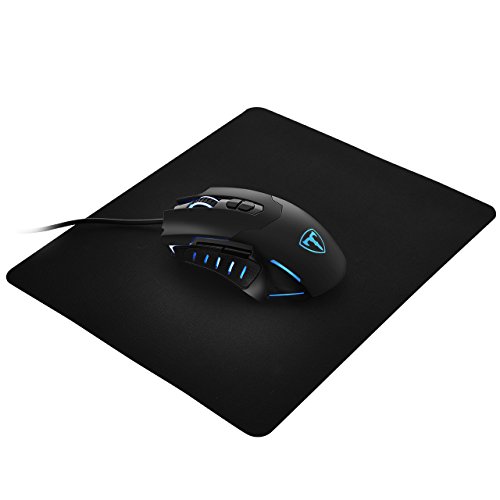 Book Cover PICTEK Gaming Mouse with Mouse Pad, Programmable, 7 Buttons, Ergonomic Design, RGB Breathing Light Wired Computer Mouse PC Gaming Mice (Mouse & Mouse Pad Combo, Black)