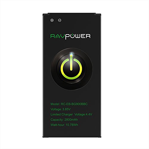 Galaxy S5 Battery RAVPower 2800mAh Replacement Battery for Samsung Galaxy S5 SM-G900F SM-G900H SM-G900A(AT&T) SM-G900TR SM-G900P(Sprint) SM-G900T(T-Mobile) SM-G900R(U.S. Cellular) Without NFCï¼ˆUpdateï¼‰