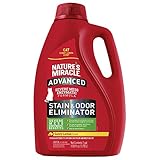 Nature's Miracle Advanced Cat Stain and Odor Eliminator Spray, Severe Mess Enzymatic Formula, Sunny Lemon Scent, 1 Gal