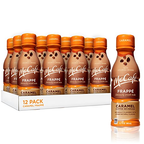 McCafe Frappe Coffee Beverage, Caramel, 13.7 Fluid Ounce (Pack of 12)