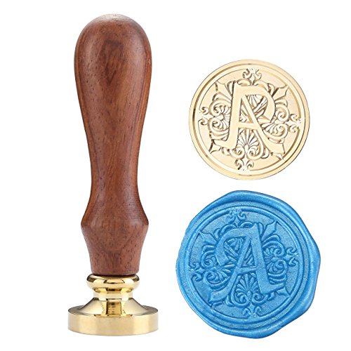 Classic Wooden Letter A Alphabet Letter Initial Wax Classic Sealing Wax Seal Stamp