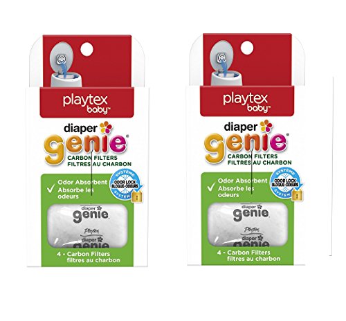 Book Cover Playtex Carbon Filter Refill Tray for Diaper Genie Diaper Pails, White (Pack of 2)