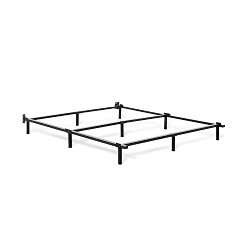 Book Cover Metal Base Bed Frame for Queen Mattress by Tuft & Needle | Simple Tool-Less Assembly | Powder-Coated Black Steel | 5-Year Warranty