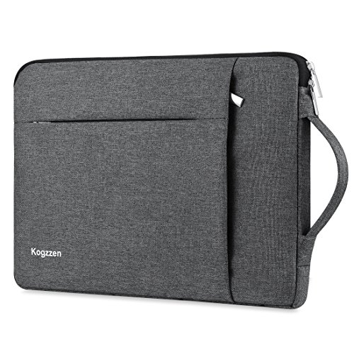 Book Cover Kogzzen 13-13.5 Inch Laptop Sleeve Shockproof Lightweight Case Carrying Bag Compatible with MacBook Pro 13 inch/ MacBook Air 13.3/ Dell XPS 13/ Surface Laptop 13.5/ iPad Pro 12.9 - Gray