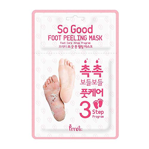 Exfoliating Foot Peel Mask - 2 Pairs of Booties for Smooth and Soft Feet - Peeling Away Rough Heels Dead Skin Cells and Calluses - Aloe Scented Natural Formula for Silky Soft Feet