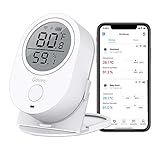 Govee WiFi Thermometer Hygrometer H5051, Bluetooth Indoor Temperature Humidity Monitor with App Notification Alert, Smart Humidity Sensor for Greenhouse Wine Cellar, 2 Years Free Data Storage Export
