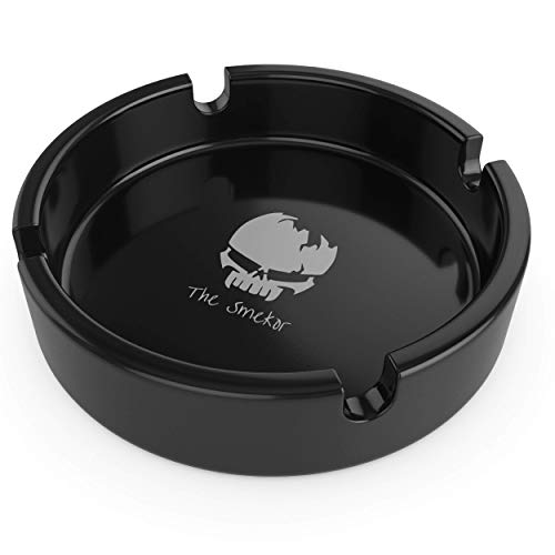Ashtrays for Cigarettes- Outdoor Ashtray Black Ashtray for Patio Garden Outdoors -Silicone Decoraiton perfect for indoor.-Unbreakable-Heat Resistance-Highest Quality Silicone
